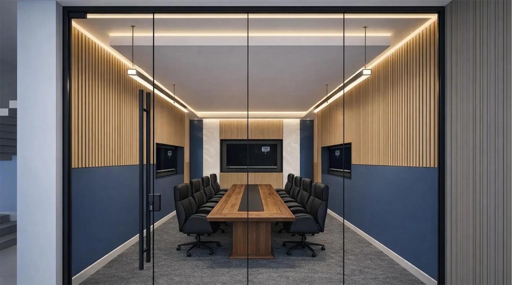 Conference room interior at ION Exchange
