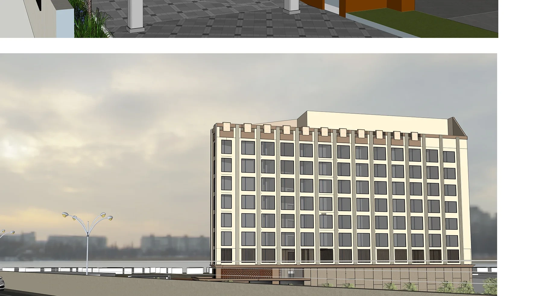 Hotel elevation view, RGA Group, Marathahalli